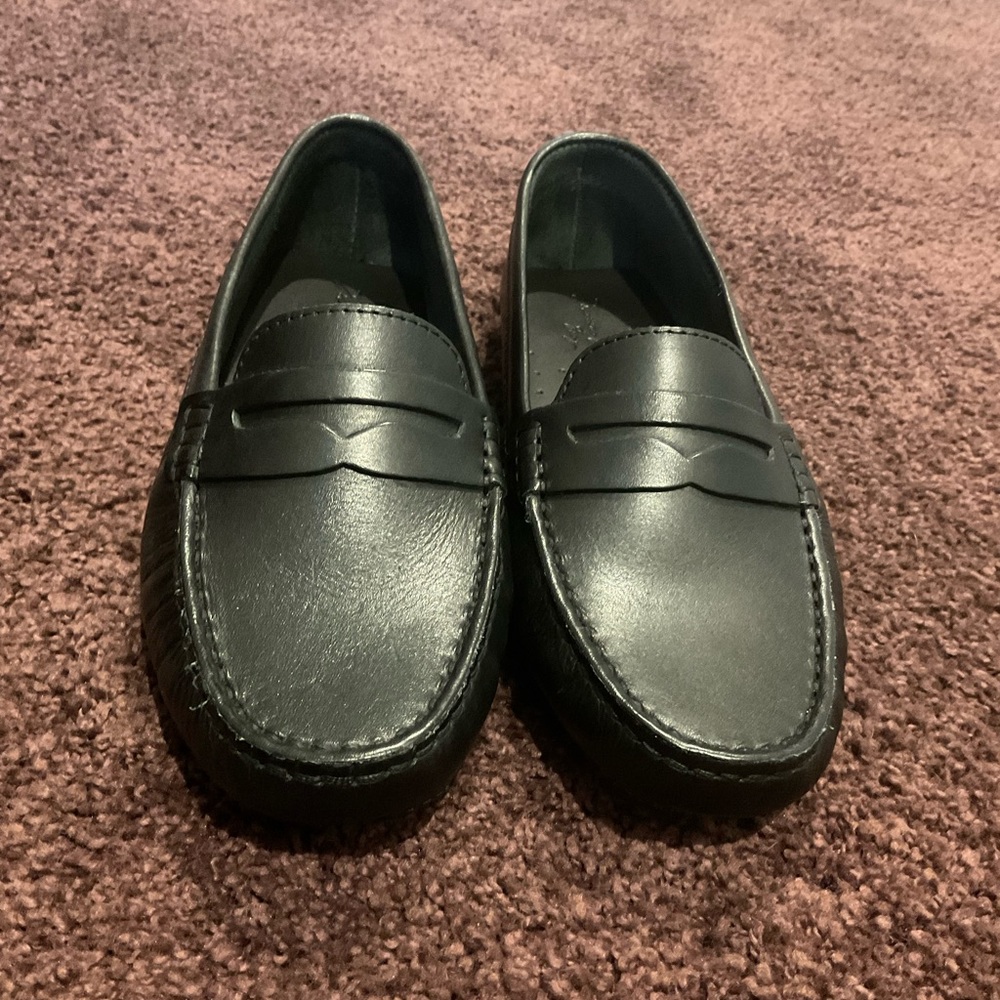 Massimo Matteo  Black Penny Keeper Loafers Shoes 7.5 M